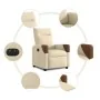 Sillón reclinable eléctrico de tela crema de , Sillones - Ref: Foro24-3323994, Precio: 240,20 €, Descuento: %