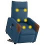 Sillón reclinable de masaje elevable tela azul by , Armchairs - Ref: Foro24-3324020, Price: 302,08 €, Discount: %