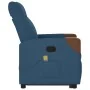 Sillón reclinable de masaje elevable tela azul by , Armchairs - Ref: Foro24-3324020, Price: 302,08 €, Discount: %