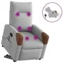 Sillón de masaje eléctrico reclinable elevable tela gris nube by , Armchairs - Ref: Foro24-3324029, Price: 338,15 €, Discount: %
