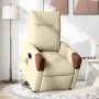 Sillón de masaje eléctrico reclinable elevable tela crema de , Sillones - Ref: Foro24-3324034, Precio: 323,28 €, Descuento: %
