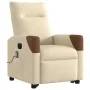 Sillón de masaje eléctrico reclinable elevable tela crema de , Sillones - Ref: Foro24-3324034, Precio: 323,28 €, Descuento: %