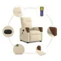 Sillón de masaje eléctrico reclinable elevable tela crema de , Sillones - Ref: Foro24-3324034, Precio: 323,28 €, Descuento: %