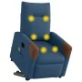 Sillón de masaje eléctrico reclinable elevable de tela azul de , Sillones - Ref: Foro24-3324036, Precio: 353,27 €, Descuento: %