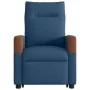 Sillón de masaje eléctrico reclinable elevable de tela azul de , Sillones - Ref: Foro24-3324036, Precio: 353,27 €, Descuento: %