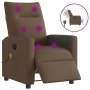Sillón reclinable de masaje eléctrico tela marrón de , Sillones - Ref: Foro24-3324048, Precio: 256,67 €, Descuento: %