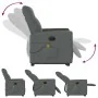 Sillón de masaje eléctrico reclinable elevable tela gris oscuro de , Sillones - Ref: Foro24-3324074, Precio: 340,92 €, Descue...