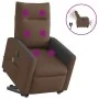 Sillón de masaje eléctrico reclinable elevable tela marrón de , Sillones - Ref: Foro24-3324076, Precio: 340,42 €, Descuento: %