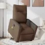 Sillón de masaje eléctrico reclinable elevable tela marrón de , Sillones - Ref: Foro24-3324076, Precio: 340,42 €, Descuento: %