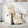 Sillón reclinable eléctrico de tela crema de , Sillones - Ref: Foro24-3324083, Precio: 240,97 €, Descuento: %