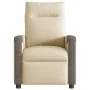 Sillón reclinable eléctrico de tela crema de , Sillones - Ref: Foro24-3324083, Precio: 240,97 €, Descuento: %