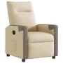 Sillón reclinable eléctrico de tela crema de , Sillones - Ref: Foro24-3324083, Precio: 240,97 €, Descuento: %