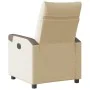 Sillón reclinable eléctrico de tela crema de , Sillones - Ref: Foro24-3324083, Precio: 240,97 €, Descuento: %