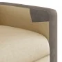 Sillón reclinable de masaje eléctrico tela color crema de , Sillones - Ref: Foro24-3324088, Precio: 254,72 €, Descuento: %