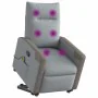 Sillón de masaje reclinable de pie de tela gris claro de , Sillones - Ref: Foro24-3324095, Precio: 287,59 €, Descuento: %