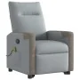 Sillón de masaje reclinable de pie de tela gris claro de , Sillones - Ref: Foro24-3324095, Precio: 287,59 €, Descuento: %