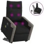 Sillón reclinable de masaje elevable tela negro de , Sillones - Ref: Foro24-3324097, Precio: 287,59 €, Descuento: %