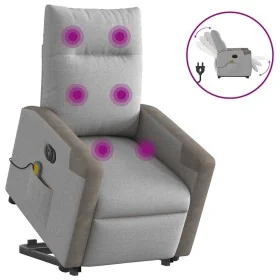 Sillón de masaje eléctrico reclinable elevable tela gris nube de , Sillones - Ref: Foro24-3324104, Precio: 338,91 €, Descuent...