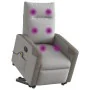 Sillón de masaje eléctrico reclinable elevable tela gris nube de , Sillones - Ref: Foro24-3324104, Precio: 338,91 €, Descuent...