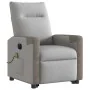Sillón de masaje eléctrico reclinable elevable tela gris nube de , Sillones - Ref: Foro24-3324104, Precio: 338,91 €, Descuent...