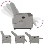 Sillón de masaje eléctrico reclinable elevable tela gris nube de , Sillones - Ref: Foro24-3324104, Precio: 338,91 €, Descuent...
