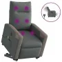Sillón de masaje eléctrico reclinable elevable tela gris oscuro de , Sillones - Ref: Foro24-3324106, Precio: 337,89 €, Descue...