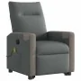 Sillón de masaje eléctrico reclinable elevable tela gris oscuro de , Sillones - Ref: Foro24-3324106, Precio: 337,89 €, Descue...