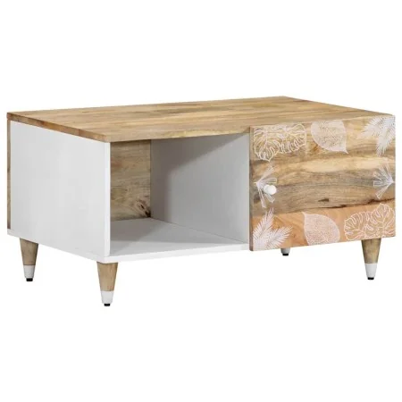 Mesa de centro de madera maciza de mango 80x50x40 cm de , Mesas de centro - Ref: Foro24-4018668, Precio: 92,11 €, Descuento: %