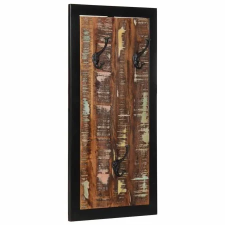 Perchero multicolor madera maciza reciclada 40x2x80 cm de , Percheros para sombreros y abrigos - Ref: Foro24-4015940, Precio:...