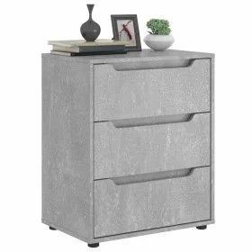 Aparador VISNES gris hormigón 60x40x73 cm madera de ingeniería by , Drawers - Ref: Foro24-4108286, Price: 115,16 €, Discount: %