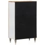 Aparador alto madera maciza de mango 60x33,5x100 cm de , Almacenamiento para CD y DVD - Ref: Foro24-4018694, Precio: 147,49 €...