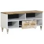 Mueble de TV madera maciza de mango 100x33,5x46 cm de , Almacenamiento para CD y DVD - Ref: Foro24-4018680, Precio: 89,42 €, ...