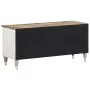 Mueble de TV madera maciza de mango 100x33,5x46 cm de , Almacenamiento para CD y DVD - Ref: Foro24-4018680, Precio: 89,42 €, ...