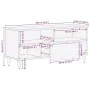 Mueble de TV madera maciza de mango 100x33,5x46 cm de , Almacenamiento para CD y DVD - Ref: Foro24-4018680, Precio: 89,42 €, ...