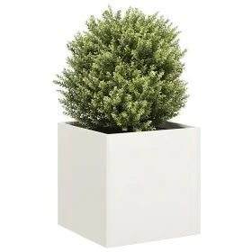 Jardinera de acero laminado en frío blanco 40x40x40 cm von , Töpfe und Pflanzgefäße - Ref: Foro24-860662, Preis: 53,45 €, Rab...