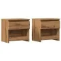 Mesitas noche 2 uds madera ingeniería roble artisian 40x30x39cm de , Mesitas de noche - Ref: Foro24-856409, Precio: 70,23 €, ...