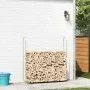 Leñero acero galvanizado 150x25x150 cm de , Bolsas y soportes de leña - Ref: Foro24-4100704, Precio: 33,13 €, Descuento: %