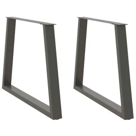 Patas para mesa comedor forma V 2uds antracita 90x(72-73,3) cm de , Patas para mesas - Ref: Foro24-4012578, Precio: 104,63 €,...