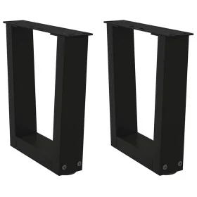 Patas para mesa de comedor forma V 2 uds negro 30x(30-31,3) cm von , Tischbeine - Ref: Foro24-4012600, Preis: 47,65 €, Rabatt: %