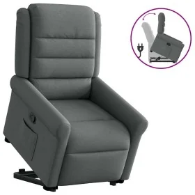 Sillón reclinable elevable de tela gris oscuro de , Sillones - Ref: Foro24-3303315, Precio: 308,78 €, Descuento: %