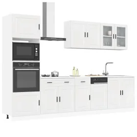 Mueble cocina Kalmar blanco de alto brillo 7 pzas de , Armarios de cocina - Ref: Foro24-3314753, Precio: 696,84 €, Descuento: %