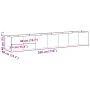 Jardinera oxidada 280x40x40 cm acero corten de , Maceteros y jardineras - Ref: Foro24-860695, Precio: 149,73 €, Descuento: %