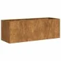 Jardinera oxidada 120x40x40 cm acero corten de , Maceteros y jardineras - Ref: Foro24-860681, Precio: 98,12 €, Descuento: %