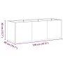 Jardinera oxidada 120x40x40 cm acero corten de , Maceteros y jardineras - Ref: Foro24-860681, Precio: 98,12 €, Descuento: %