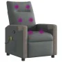 Sillón de masaje reclinable de tela gris oscuro de , Sillones - Ref: Foro24-4104845, Precio: 202,49 €, Descuento: %