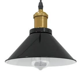 Lámpara colgante regulable en altura E27 negro brillante Ø 22cm de , Lámparas - Ref: Foro24-4103443, Precio: 29,10 €, Descuen...