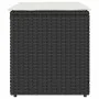 Taburetes de jardín con cojines 2 uds negro 40x40x43 cm de , Otomanas de exterior - Ref: Foro24-4104039, Precio: 126,09 €, De...