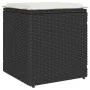Taburetes de jardín con cojines 2 uds negro 40x40x43 cm de , Otomanas de exterior - Ref: Foro24-4104039, Precio: 126,09 €, De...