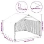 Caseta perros exterior con cubierta 2x2x1,5 m acero galvanizado de , Casetas para perros - Ref: Foro24-4105408, Precio: 109,8...