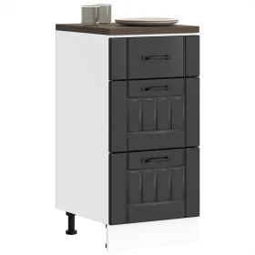 Mueble bajo de cocina Lucca madera ingeniería negra de , Armarios de cocina - Ref: Foro24-854231, Precio: 88,54 €, Descuento: %